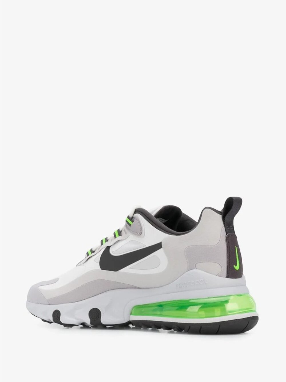Nike Air Max 270 React Summit White Grey Electric Green Mens Size 9 CI3866-100 - Picture 7 of 13